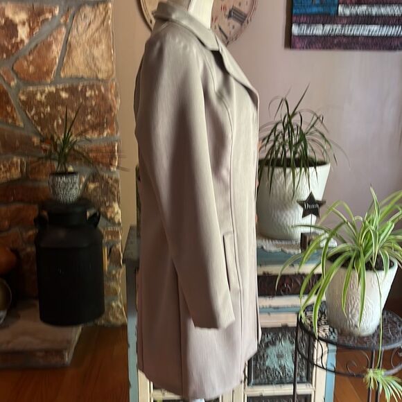 Nwt Vintage 90s City Triangles Tan Sleeveless Dress With Matching Jacket Size 11 - Picture 5 of 15